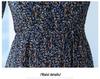 New Autumn Slim Floral Chiffon Dress for Women - Fashionable & Elegant Mid-Length Style