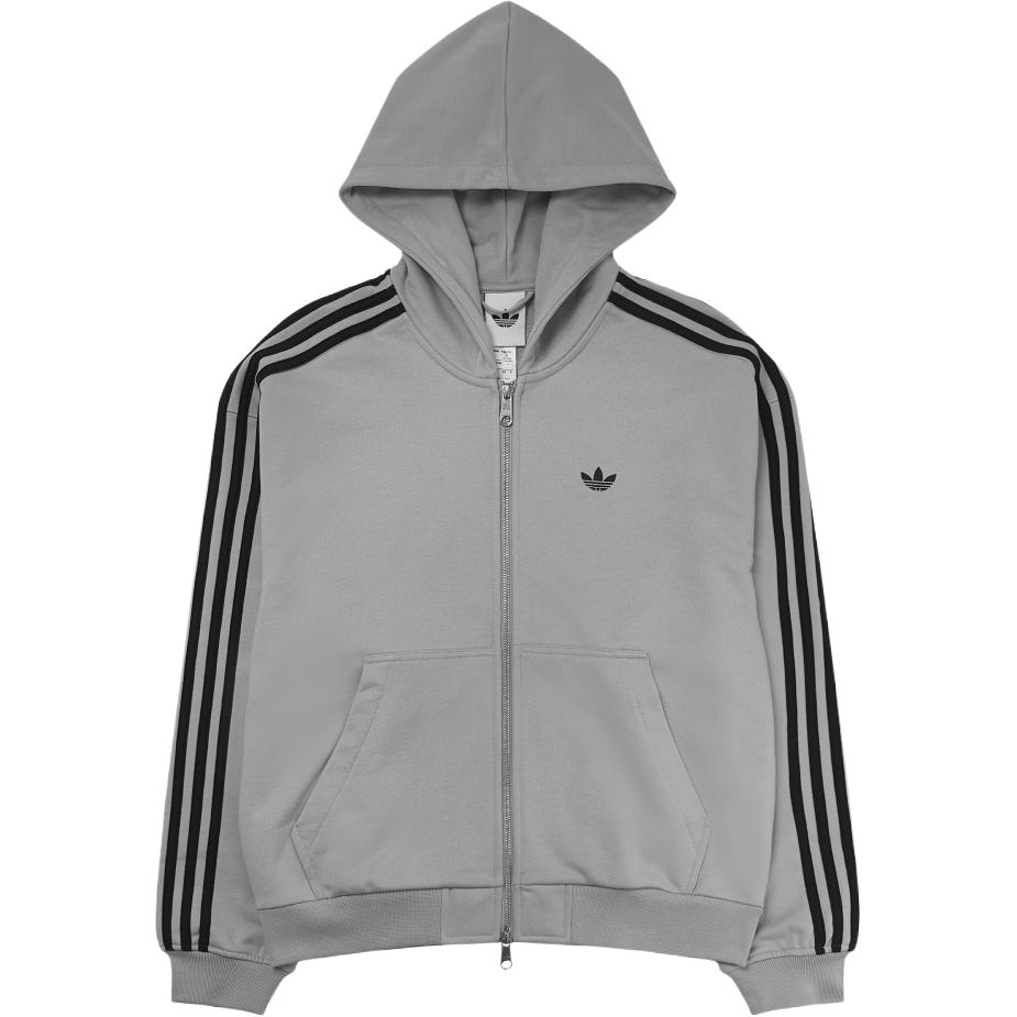 Adidas Originals 3-Stripes Full-Zip Hooded Long Sleeve Jacket Men Jackets KC9317 L