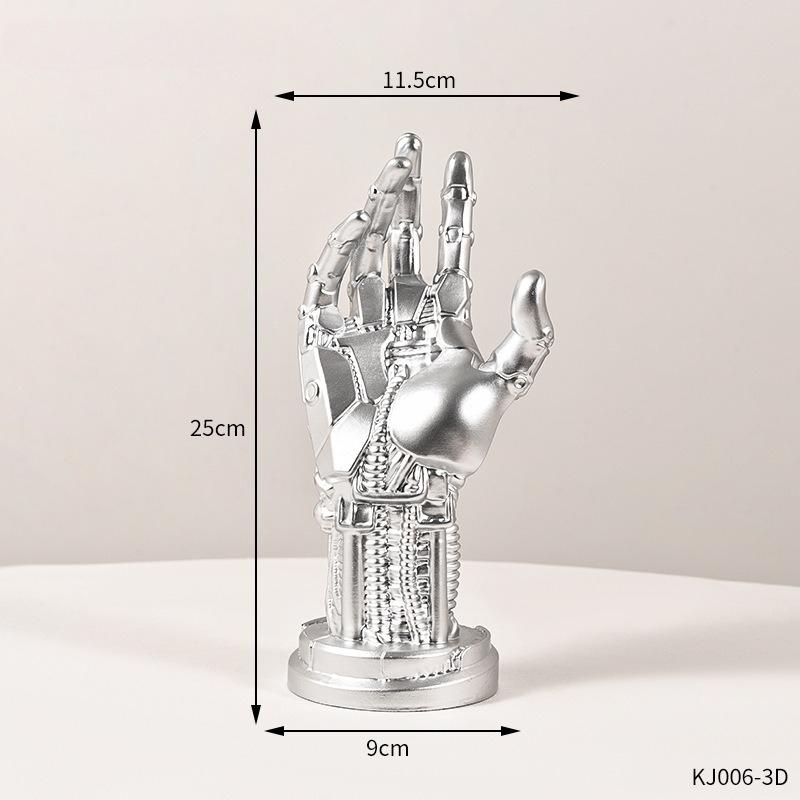 Cyberpunk Mechanical Arm Game Controller Bracket Desktop Ornament Headphone Storage Rack Vinyl Material Home Organizer