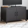 VidaXL TV Cabinet, Television Stand with Doors, TV Stand with Storage Living Room Interior, Black 846638