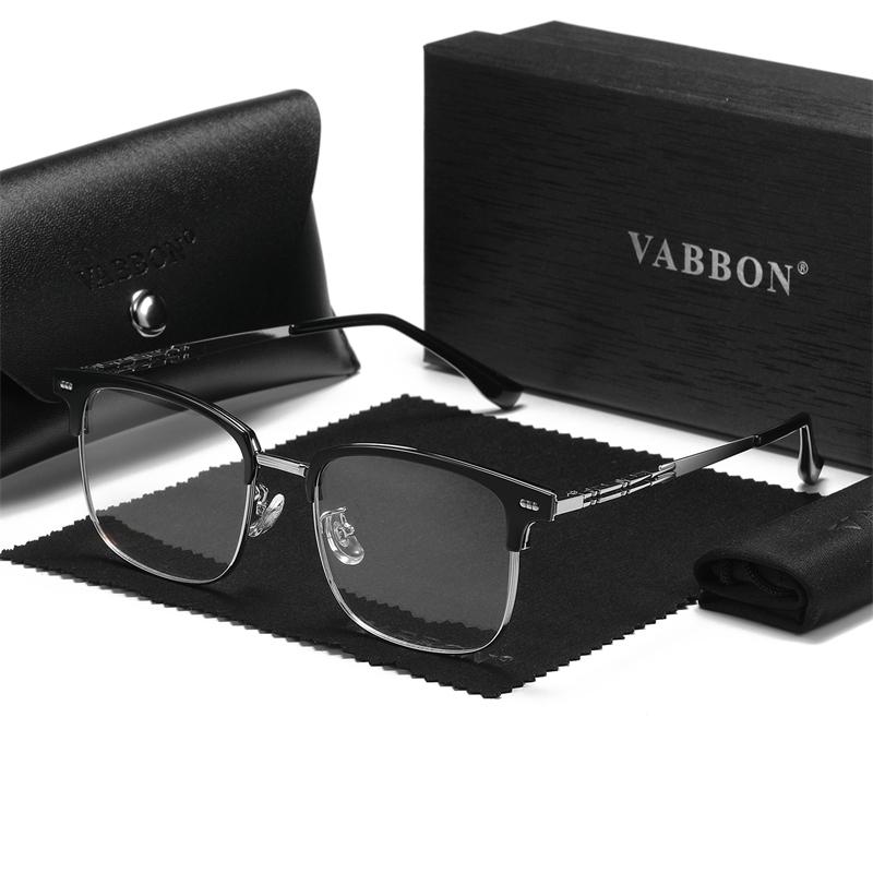 

VABBON Ретро очки Оправа Очки Персонализированные трендовые полуоправы Очки Анти-синий 3329 серый