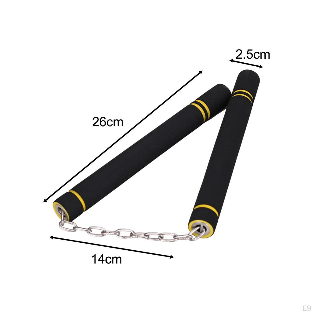 Pěnové tréninkové nunchaku Hračky Měkký nástroj pro děti Dospělé Profesionály Kung Fu Červené