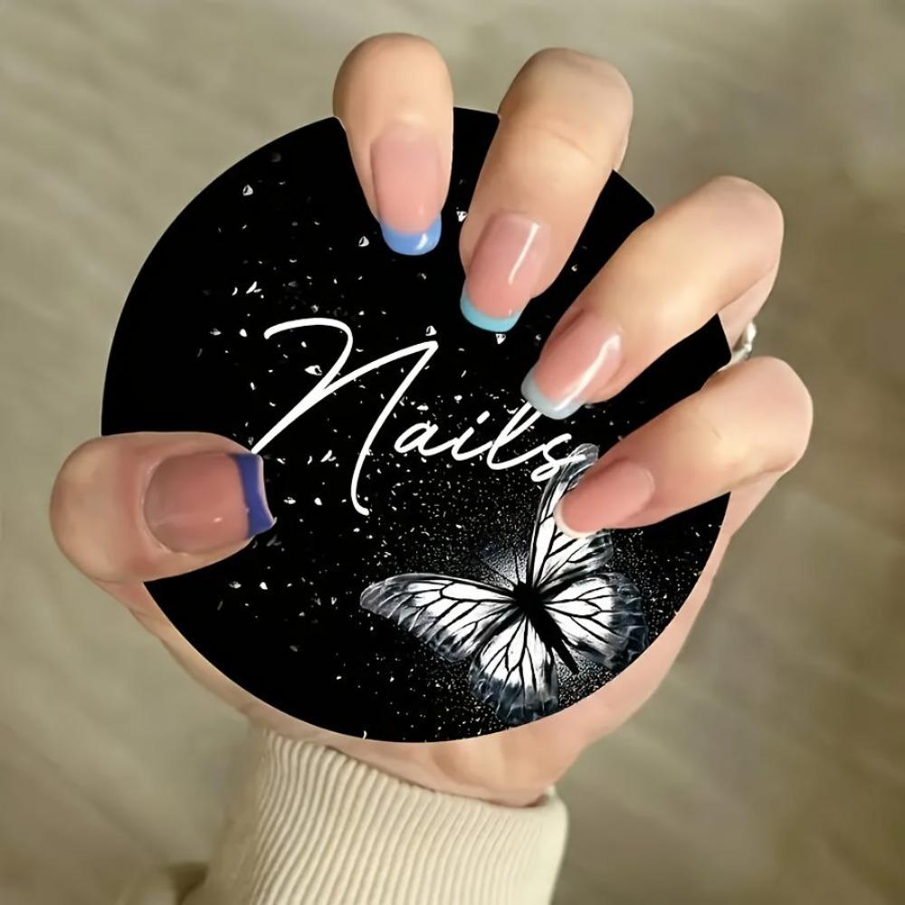 Handmade Nail Art Display Card Reusable Fashion Nail Art Photography Props Acrylic False Nails Selfie Disc Board
