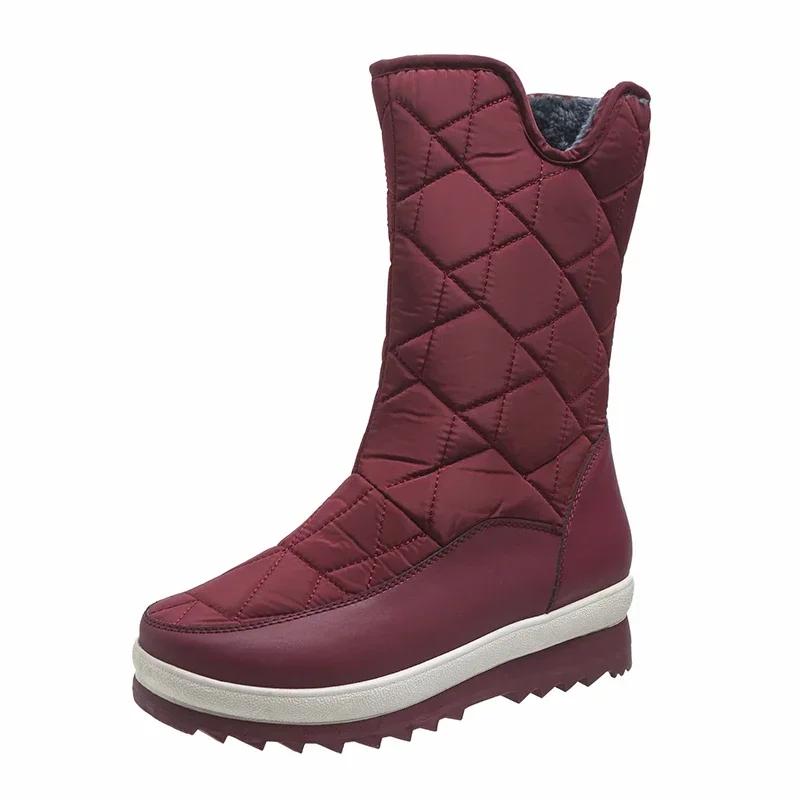 Fashion Fashion Snow Boots 2024 Winter Non-slip Waterproof Women's Boots New Casual Platform Keep Warm Zipper Women's Shoes Botas Mujer