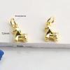 14K Gold Plated Year of the Horse Zodiac Pendant for DIY Jewelry