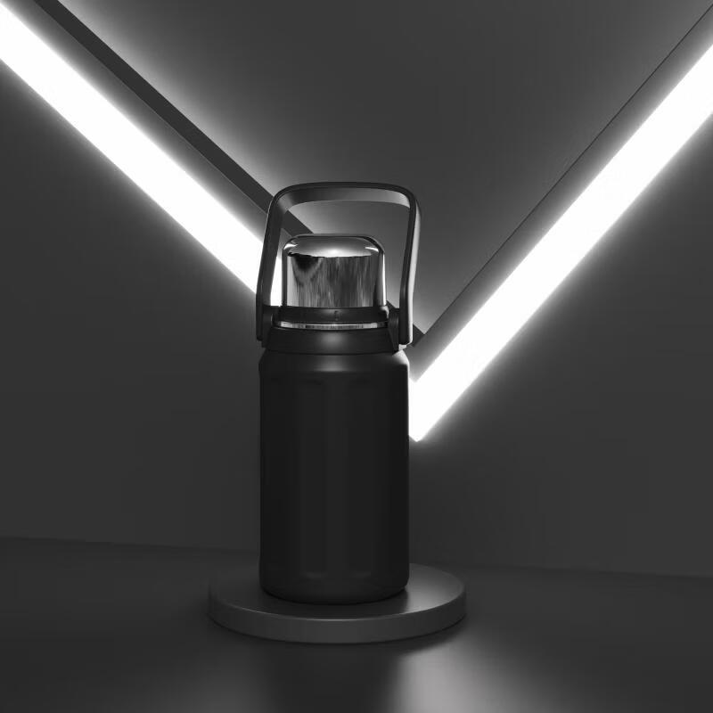 OLOEY Double Lid Stainless Steel Water Bottle