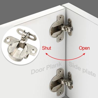 Openingsgat 35mm ultra-korte arm scharnier volledig dekkend zijpaneel kledingkast binnen deur klein scharnier scharnier hardware accessoires