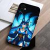 Fox Girl  Phone Case Black Silicone Soft For Samsung Galaxy A73,A72,A71,A70,A53,A52,A51