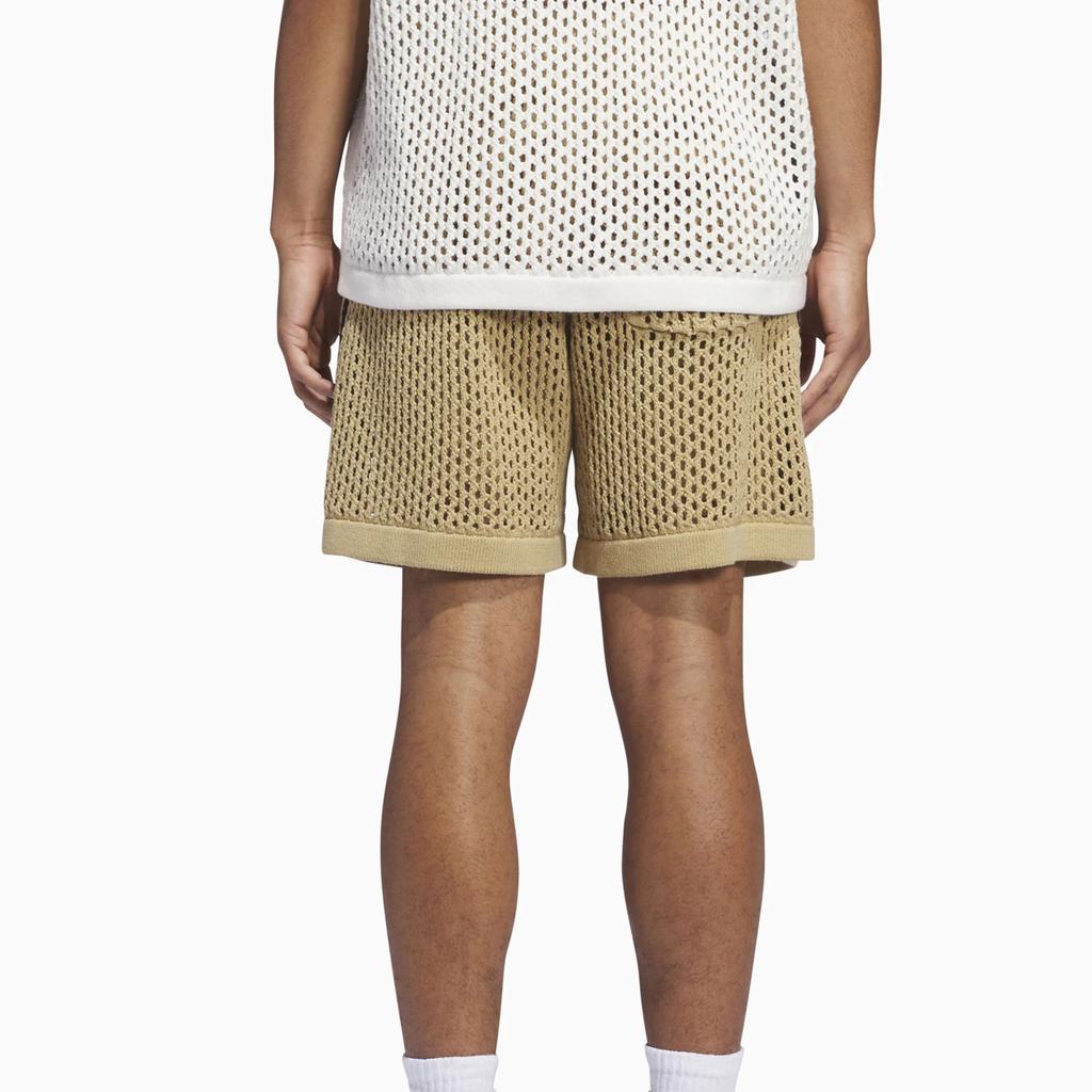 adidas X Edison Chen Crochet Shorts Brown Unisex Streetwear JD7114