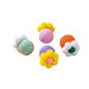 6 Pieces /Set Flower Shape Cat Toy Ball Self Playing Interactive Pet Toy  Physical Exercise