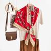 New fashion 111 mulberry silk silk scarf, women's Spring Festival gift for elders to keep warm 111 silk collection