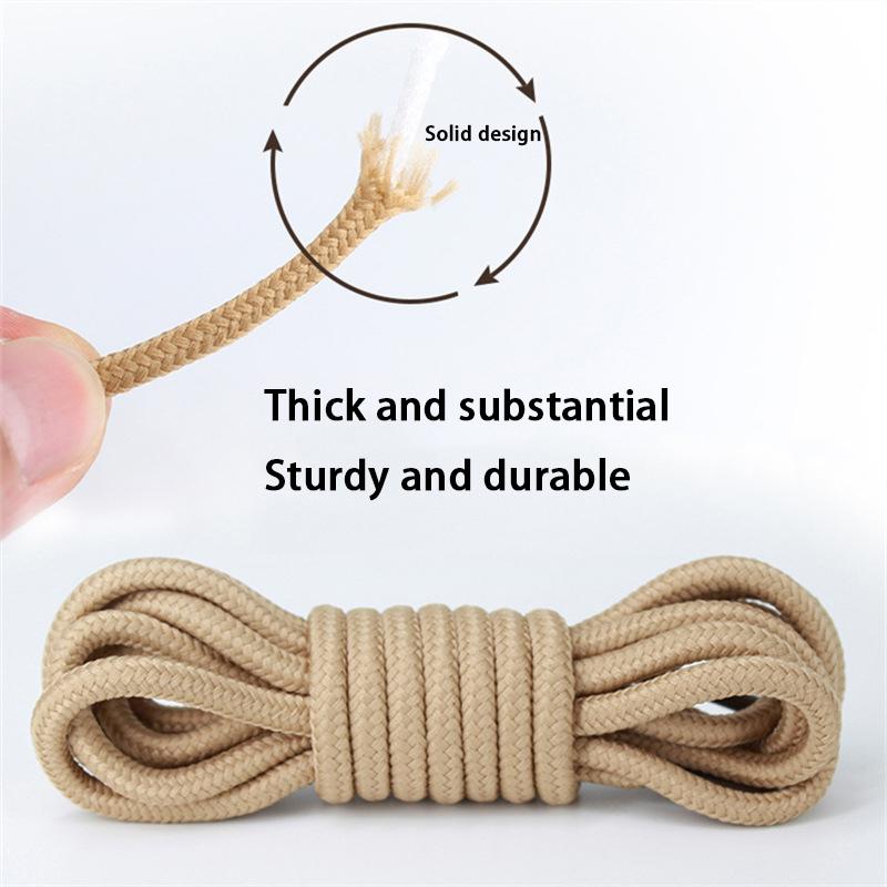 1Pair New Outdoor Hiking Shoelace Classic Durable Round Shoelaces High-Quality Shoelaces for Sneakers and Basketball Shoes