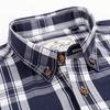 Herren Langarm Colorblock Kariertes Muster Hemden, 100% Baumwolle Regular Fit Business Casual Karomuster Button-down Hemd