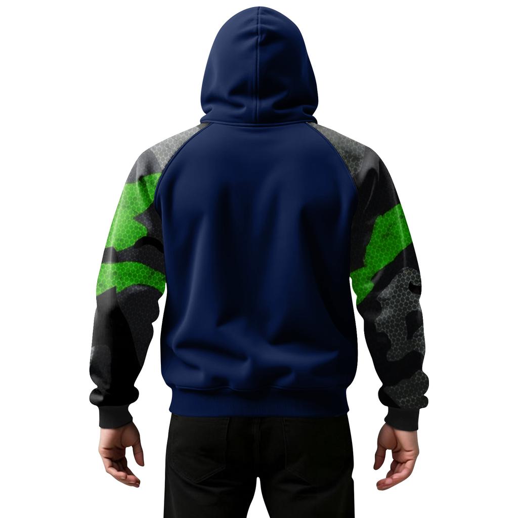 Herr Kamouflage Sweatshirt Hoodie Herr Sport Stor Storlek Casual Sweatshirt