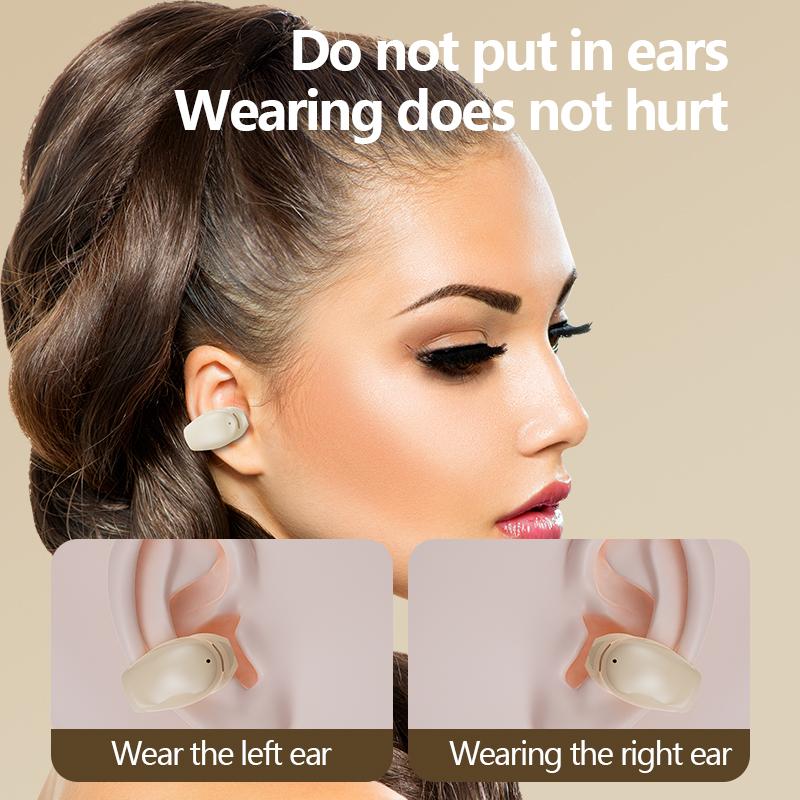 Mini Single Ear Bluetooth Wireless Headphone Ear-Clip Earphone Noise Reduction Bluetooth 5.3