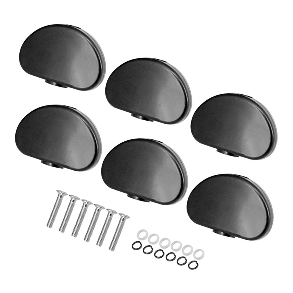 

6Pcs Tuners Machine Head Replacement Buttons Knobs Universal Big Semicircle for Folk Electric Guitar Parts