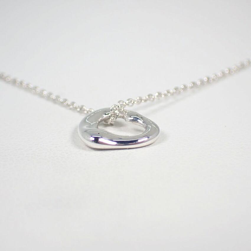 [Used] TIFFANY/Tiffany 925 Open Heart Pendant/Necklace/j112-3