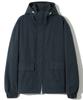 Basemoment Cn Washed Hooded Shell Parka Navy