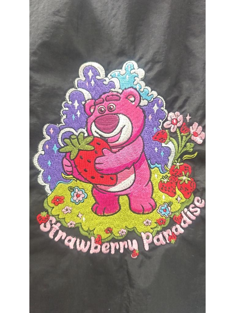 Chinesische Marke Bestickter Schwarzer Oxford-Stoff Shopper - Großes Fassungsvermögen, Vielseitige Nylon-Handtasche