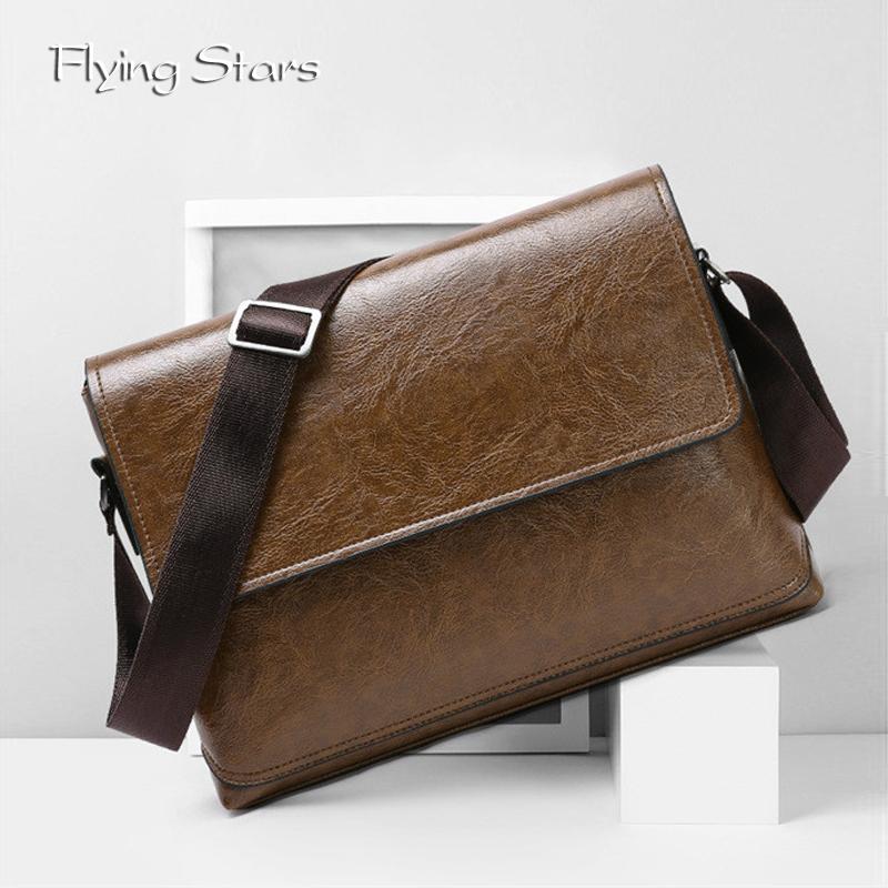 Herren Lederschultertasche Lässige Aktentasche Herren Reise Diagonal Crossbody Tasche Business Handtasche Neueste fähige Boy Geldbörse