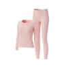 HLA Women's Antibacterial Cotton Round Neck Thermal Underwear Set