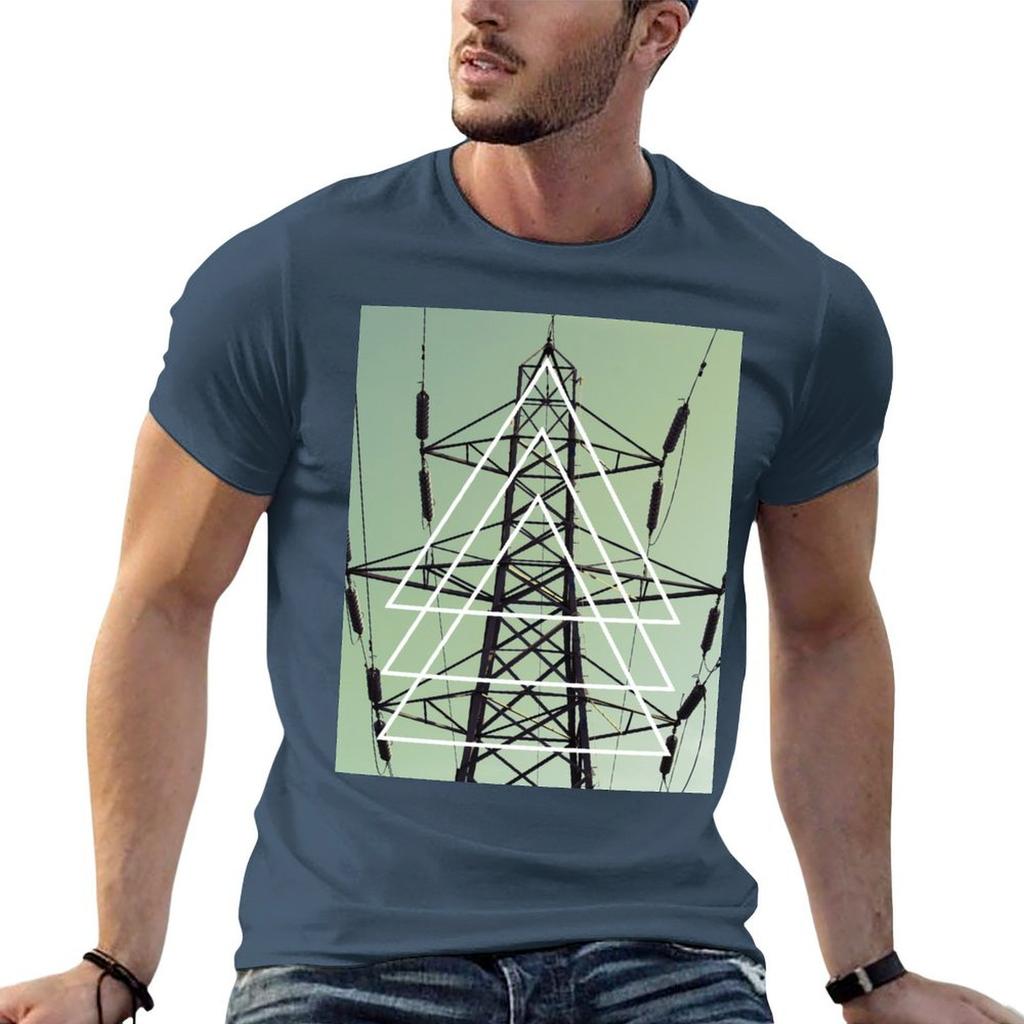 Abstract Pylon Fun Tshirt Work Duty Casual Tshirt