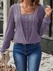 European & American Women's Fashion 2-Piece Button Sweater Knitwear for Autumn & Winter