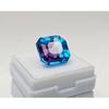 Bi-Color Pitambari Sapphire Asscher Cut 15-16 Ct Fabulous Certified Gemstone