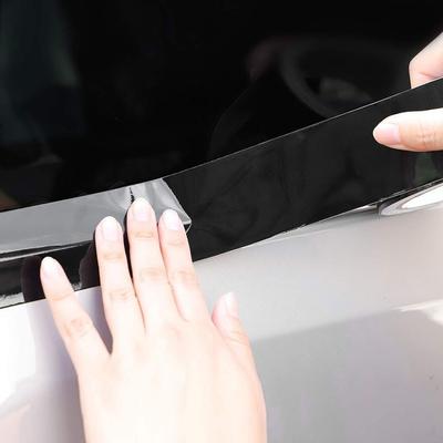 1* Autofolie Hoogglans Vinyl Wrap Kit Voor Black Out Chrome Delete Voor Sierlijsten