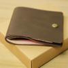 1 PC Retro Minimalist Bifold Leather Card Wallet for Men and Women Wrap Credit Card Holder Porte Carte Wallet