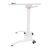 Adjustable Rolling Desk, Adjustable Podium Desk, Standing Lifting Desk Accommodate IPads, Books, Laptops for Home Offices White