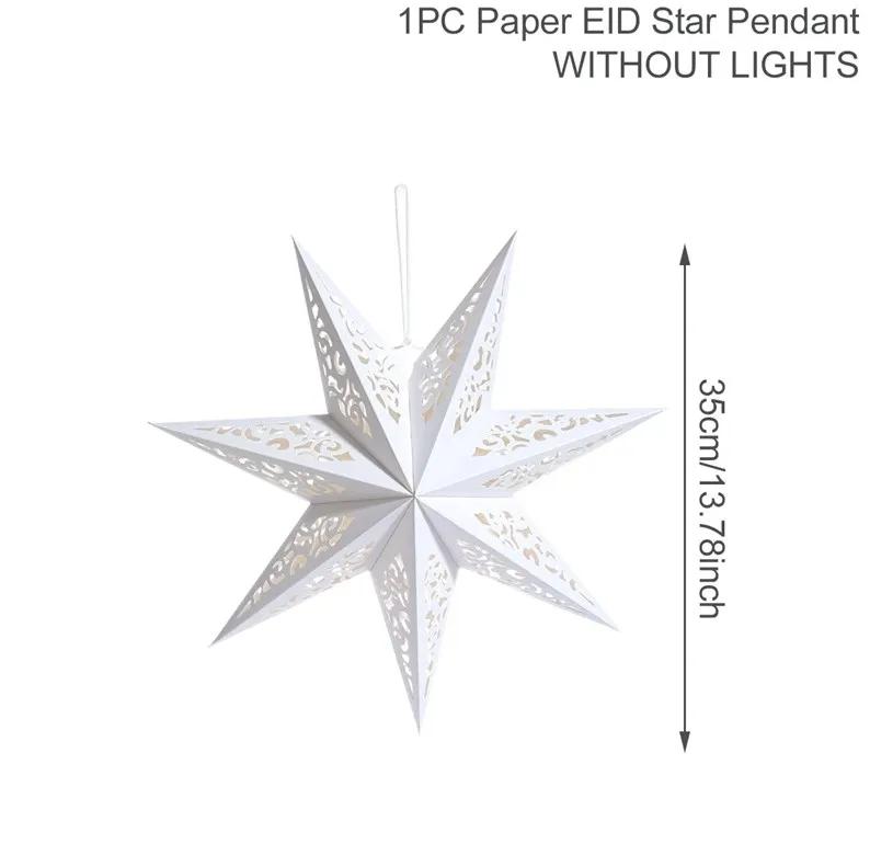 5pcs Hollow Star Hanging Pendants Christmas Decor