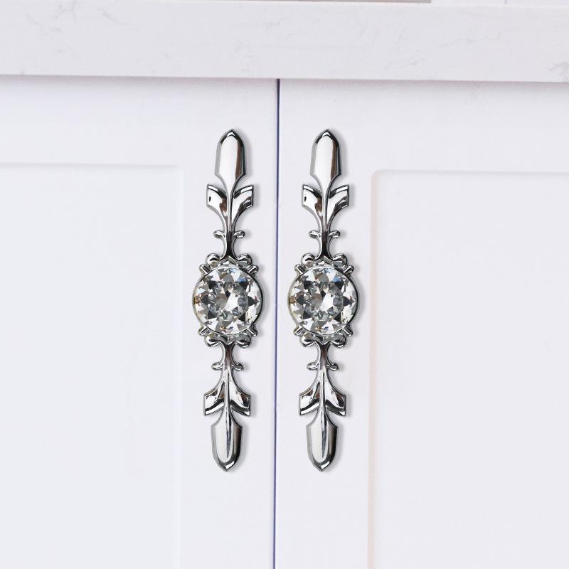 Luxuriöse Diamant-Kristallgriffe Knöpfe für Schuhschrank Schranktür Schubladen und Kleiderschrankgriffe Elegantes und Langlebiges Design