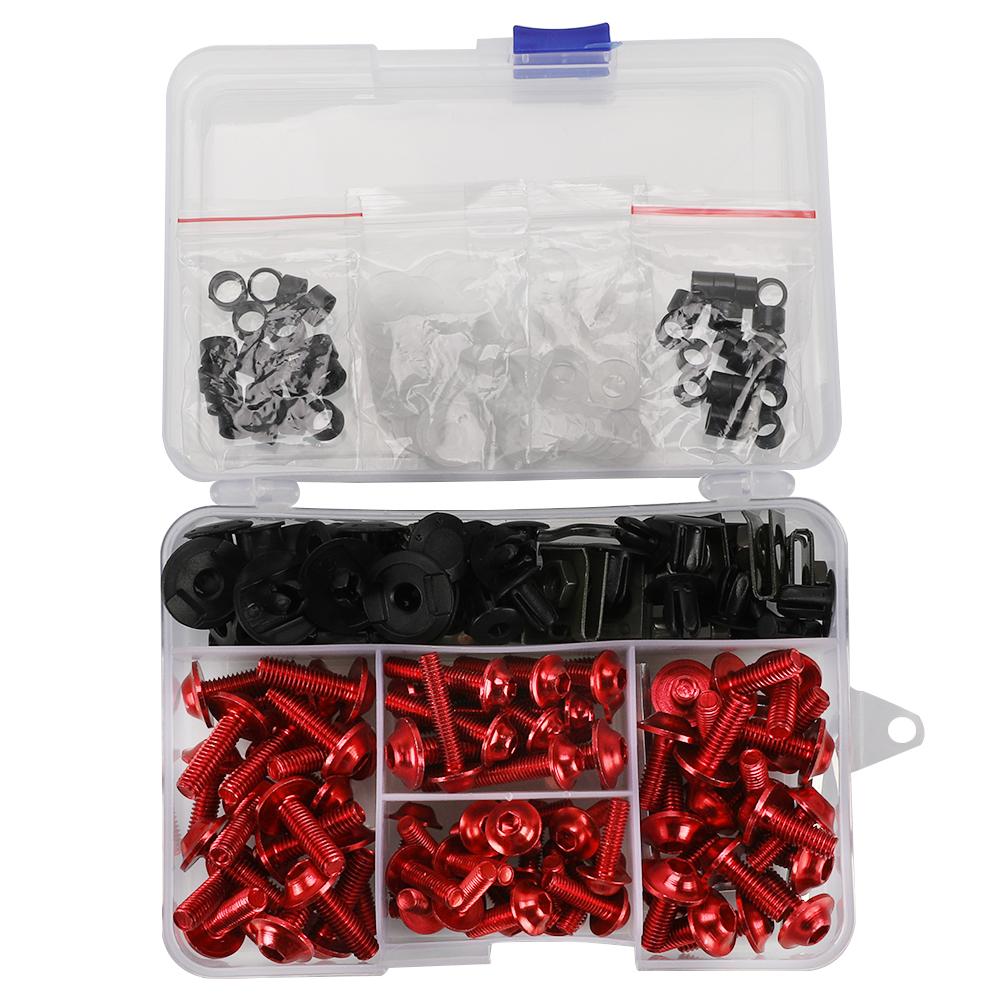 For Kawasaki NINJA 250R 300 ER6 650 ZX6 ZX7 ZX9 ZX10 ZX12 ZX14 Z1000 Z900 Z800 Z750 Z650 Fairing Bolts Fastener Clip Screw Kit