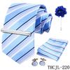 Men'S Business Dress Tie 5-Piece Groom Best Man Dress Accessories Gaowei Dense Jacquard Tie Worker