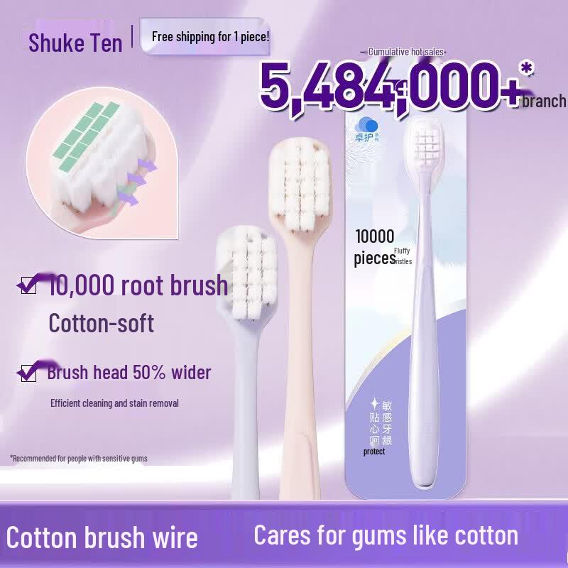 Saky High-Density Million-Bristle Whitening Toothbrush