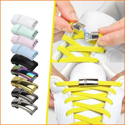 No.8 nova atualização fivela magnética látex borracha banda cadarços elásticos tênis sem amarrar criança e adultos estão disponíveis shelaces