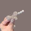 Elegant 2025 Korean Bow Pearl Rhinestone Hair Clip - Internet Celebrity Style