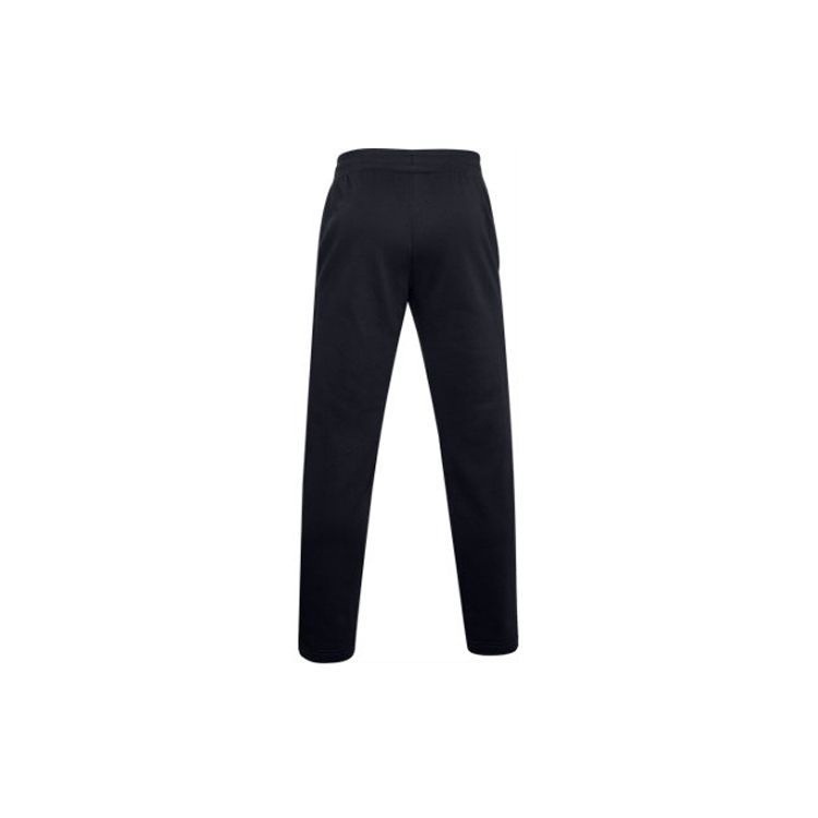 Under Armour Rival Logo Loose Fleece Long Knit Training Pants Men Pants Black 1359030-001