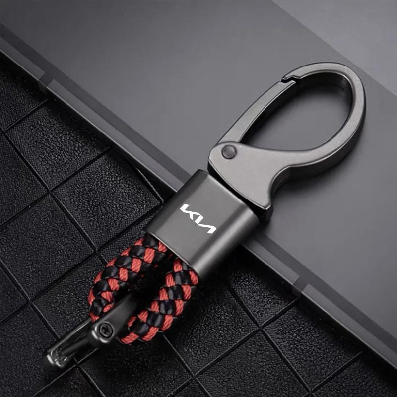 RRPM6 Auto Geflochtene Seil Schlüsselanhänger Schlüsselanhänger Für KIA Ceed Sportage Rio Proceed K5 Optima Sedona Forte Cerato Venga Zubehör