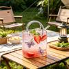 Portemonnee Vormige Wijnglas, 750ml Handtas Cocktail Tumbler met Rietje, Uniek Glazen Beker voor Sap Frisdrank, Creatieve Vaas voor Bloemen