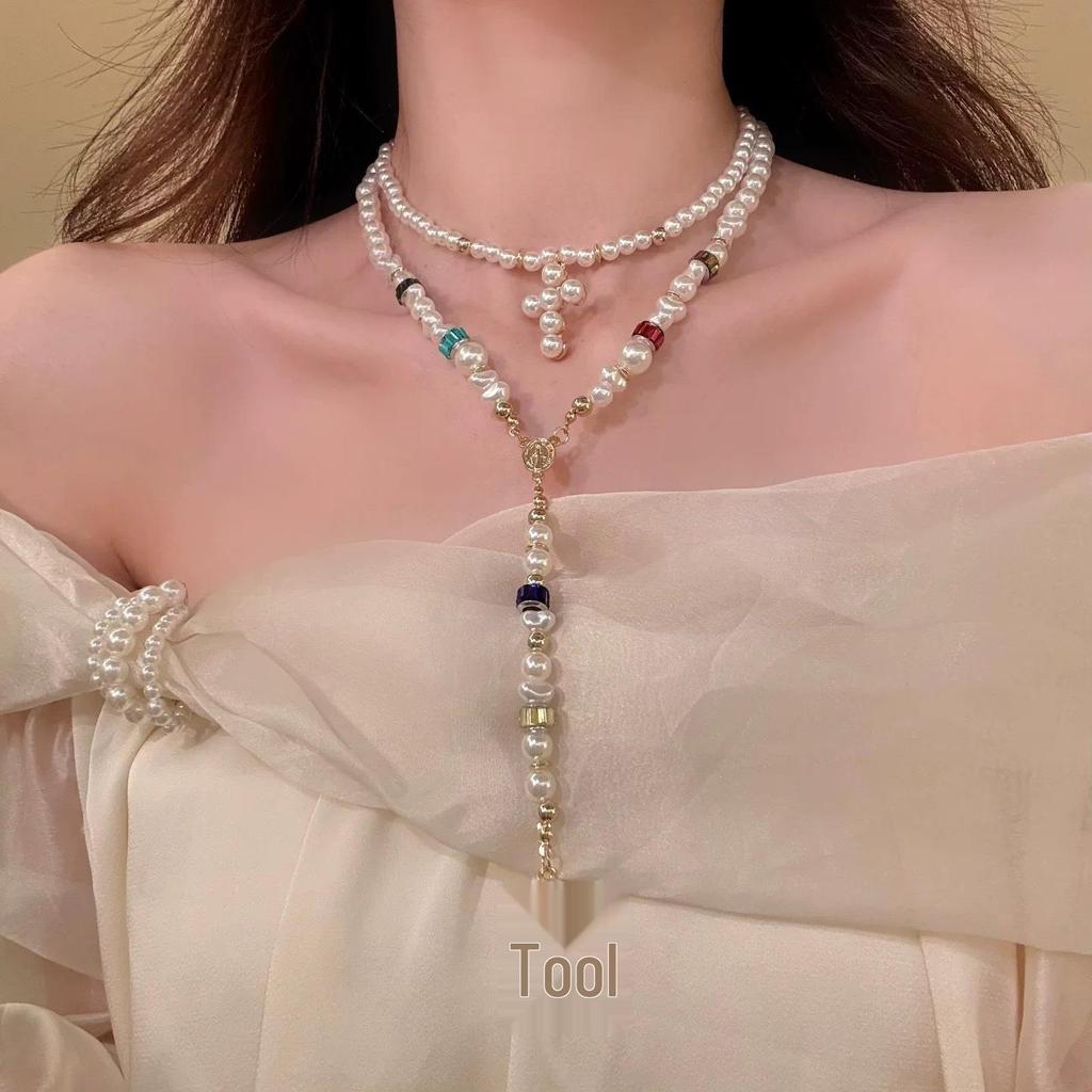 Y2K Spicy Girl Dark Star Leather Choker Necklace - Pure Desire Clavicle Chain