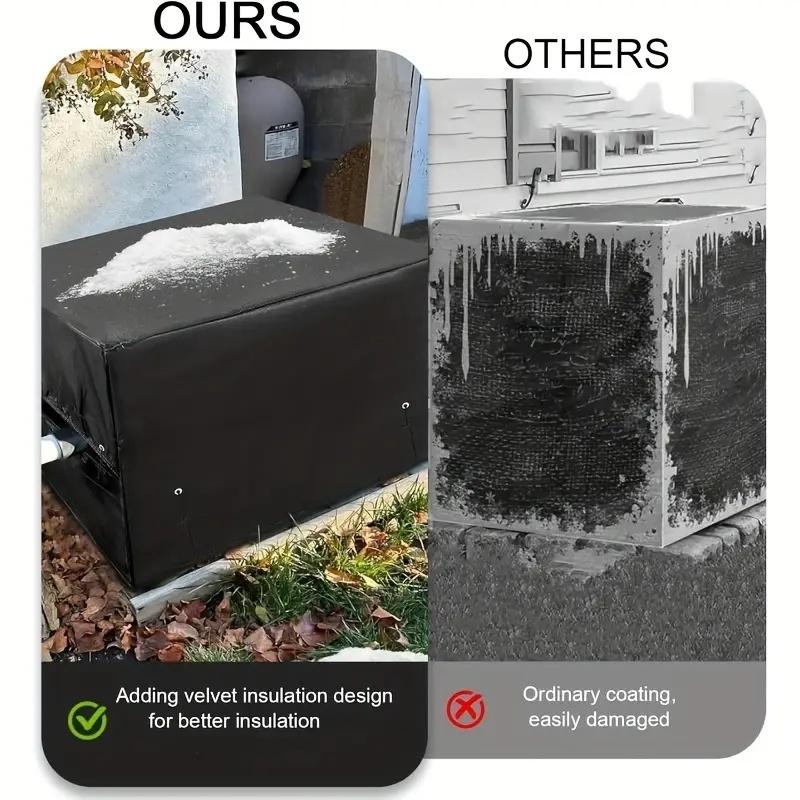 VECOO Oxford Cloth Pool Heat Pump Cover - UV & Dust Resistant, Fit for Above-Ground Pools, All-Season Outdoor Use