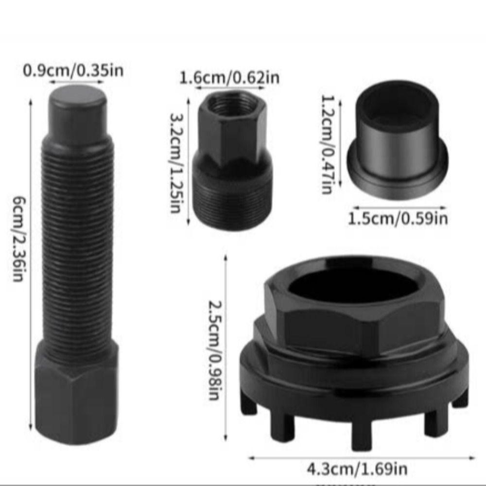 8-Notch Bicycle Crankset Puller Steel Bicycle Bottom Bracket Tool Bike Maintenance