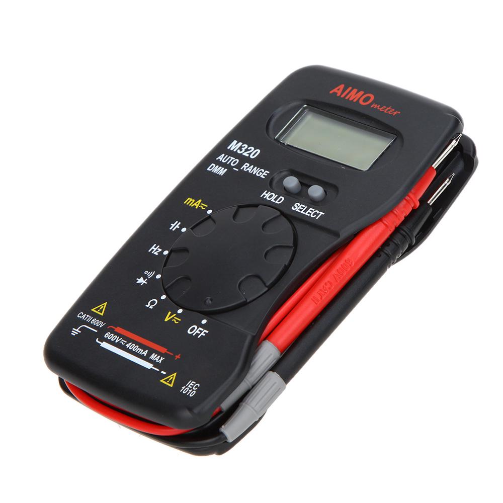 AIMO M320 Pocket Size Handheld LCD Digital Multimeter DMM Frequency Capacitance Measurement Data