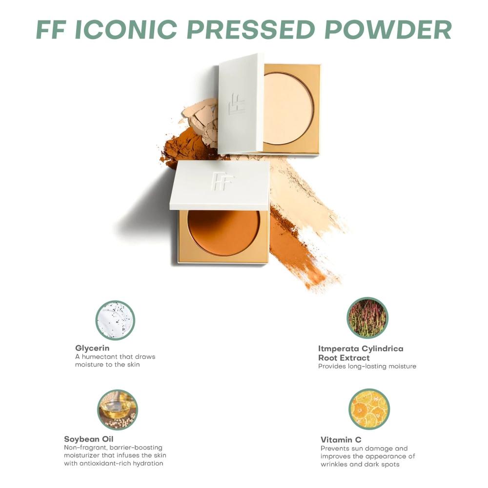 Fashion Fair Iconic Pressed SettinG Powder 0.3 Oz  8.6 G Apricot Silk liGht To Medium With Warm underTones