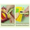 Small Portable Snacks Sealer Manual Sealing Tool for Food Preservations Portable Tool Suitable for Home and Office Use