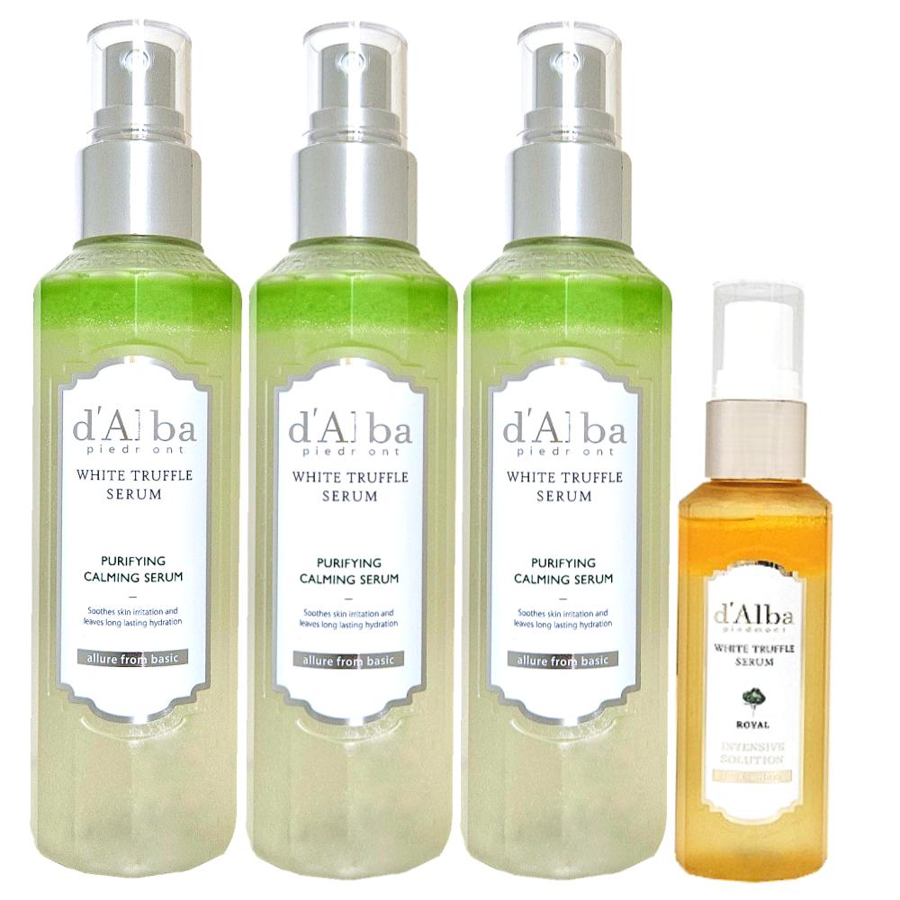 d'Alba White Truffle Calming Mist Serum 160ml X 3 + Royal 60ml X 1