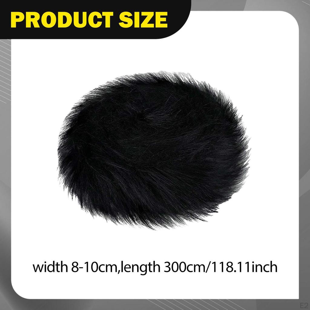 Faux Shaggy Costume Soft Precut Strips Cosplay DIY Artificial Fuzzy for Dwarf Decoration Clothing
