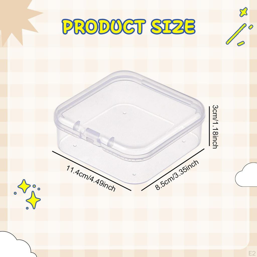 24x Bead Storage Box Craft Organizer Portable with Lid Container Stackable for Charms